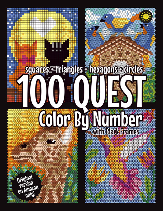 100 Quest Color By Number book
